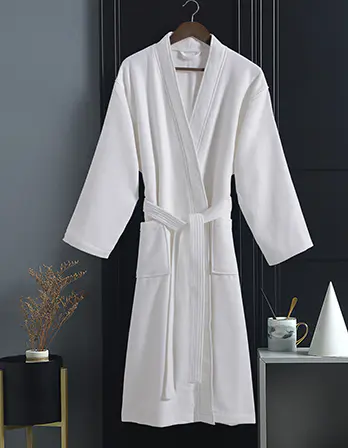 Waffle Terry Lined Bathrobe